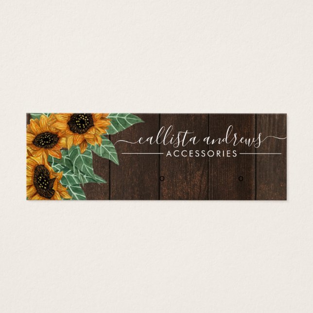 Pantalla De Aire De Madera De Sunflower Rústica (Frente)