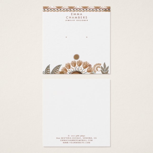 Pantalla de anclaje de Boho Terracotta (Anverso y reverso)
