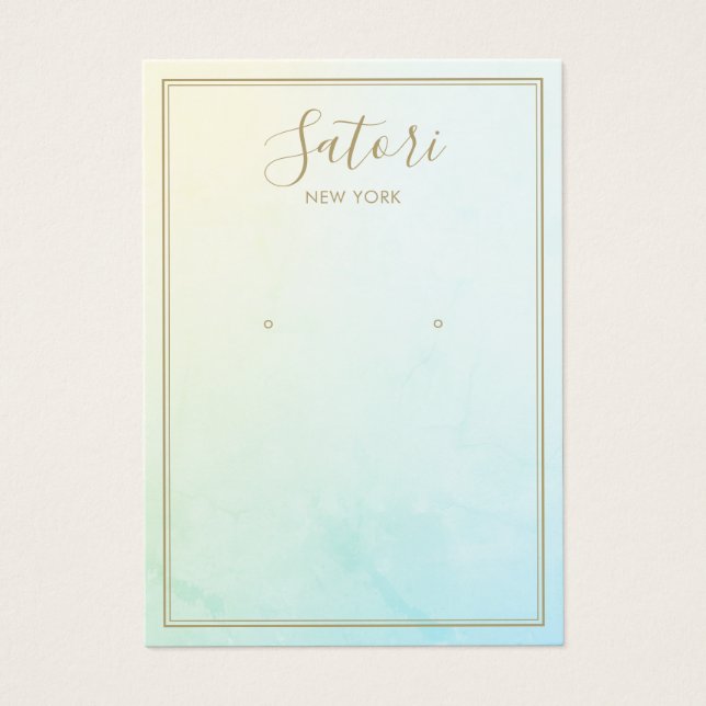 Pantalla de anclaje de firma Aqua Blue Ombre (Frente)