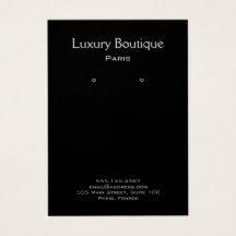 Pantalla de anclaje de joyas negras minima