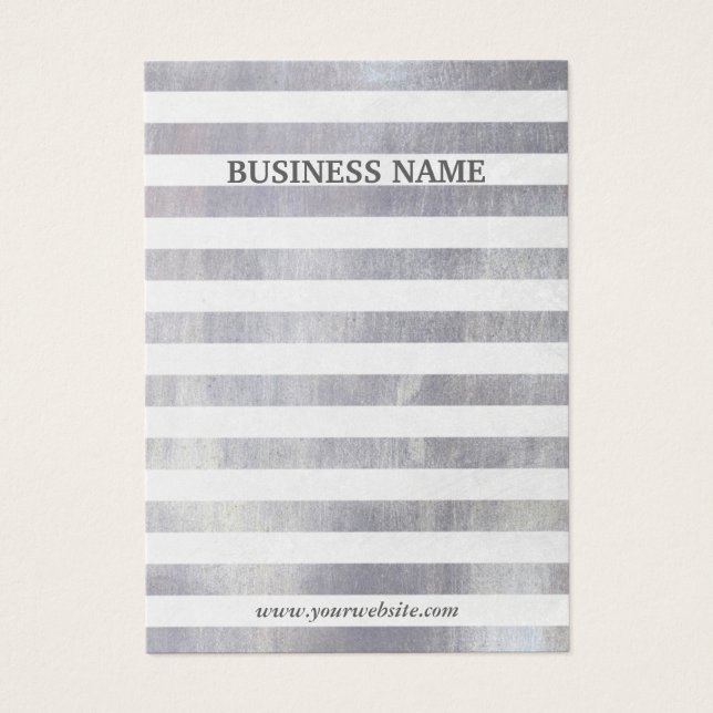 Pantalla de anclaje de rayas plateadas modernas (Frente)