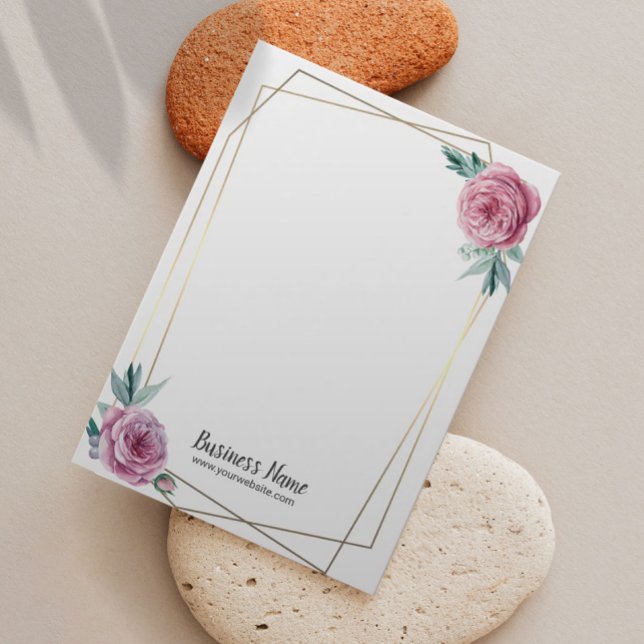 Pantalla de anclaje del bastidor geométrico floral (Subido por el creador)