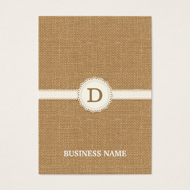 Pantalla de anclaje/Joyería monograma de encaje (Frente)