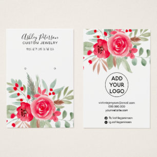 Pantalla de auriculares con acuarela floral de inv