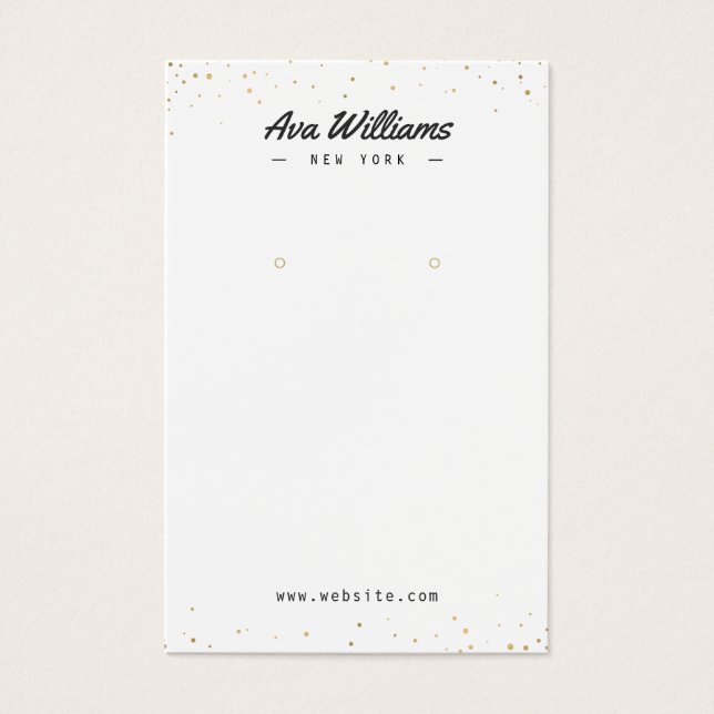 Pantalla de auriculares personalizado  purpurina o (Anverso)