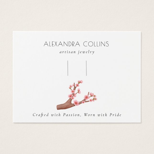 Pantalla de Barrette de clip de pelo rosado Sakura (Frente)