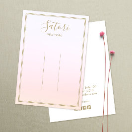 Pantalla de clip de guiones de color rosa claro de