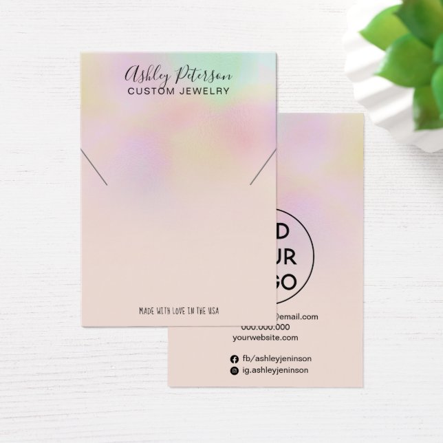 Pantalla de collar de joyas holográficas de la per (Escritorio)