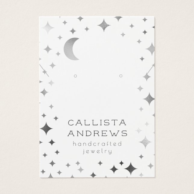 Pantalla de collar de la luna de la estrella blanc (Frente)