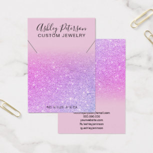 Pantalla de collar de moda purpurina rosa