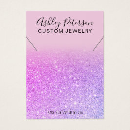 Pantalla de collar de moda purpurina rosa