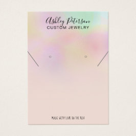 Pantalla de collar de orejas de joyas holográficas