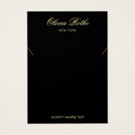 Pantalla de collar negro de guión antiguo