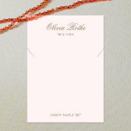 Pantalla de collar rosa claro de guión antiguo