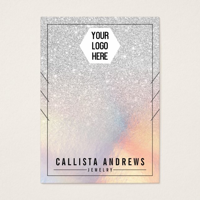 Pantalla de collares irlandeses de Purpurina plate (Frente)