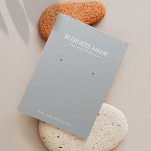 Pantalla de embutido de joyas de confetti plateado