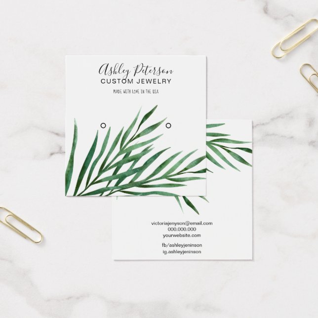 pantalla de embutido de palma verde tropical (Oficina)