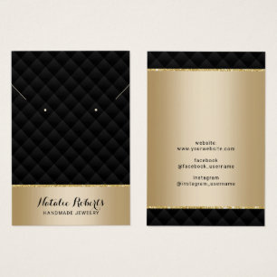 Pantalla de ganancia de joyas de lujo negro y oro