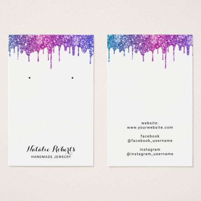 Pantalla de ganancia de Purpurinas de unicornio mo (Anverso y reverso)