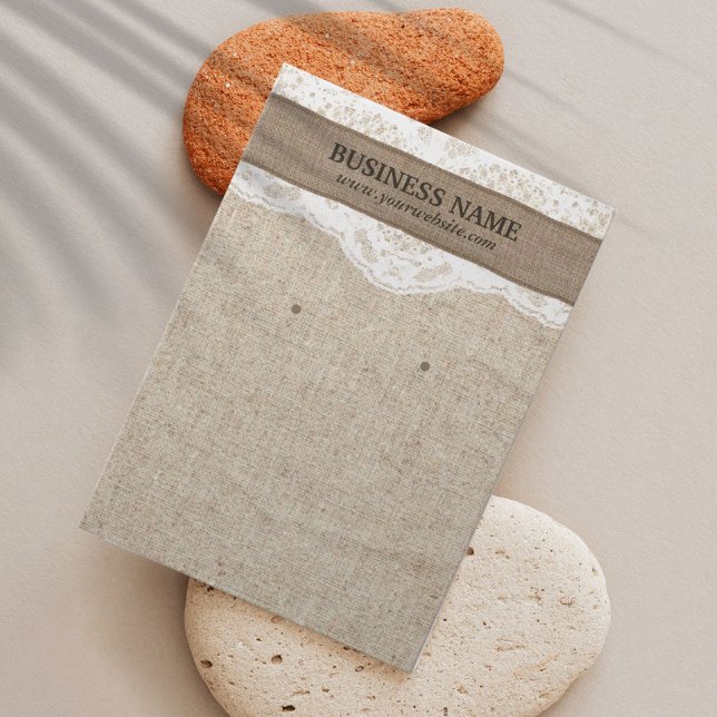 Pantalla de ganancia Rústica Burlap & Lace Vintage (Subido por el creador)