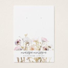 Pantalla de giro botánico de flor silvestre de oro