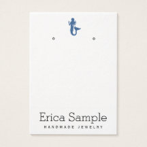 Pantalla de joyas de sirena azul de la Marina mini