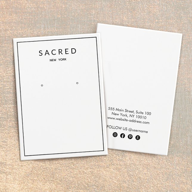 Pantalla de joyería blanca moderna y sencilla (Subido por el creador)