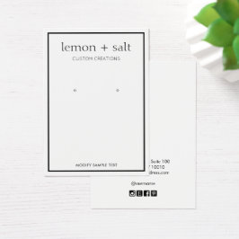 Pantalla de joyería blanca moderna y sencilla