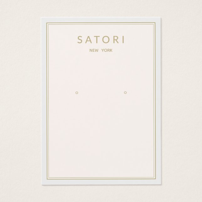 Pantalla de joyería de borde rosa de Rubor pálido (Frente)