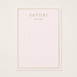 Pantalla de joyería de borde rosa pálido