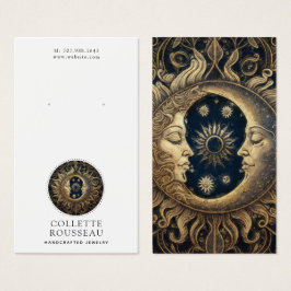 Pantalla de joyería de luna de sol celestial