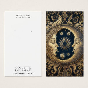 Pantalla de joyería de luna de sol celestial