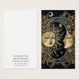 Pantalla de joyería de luna de sol celestial