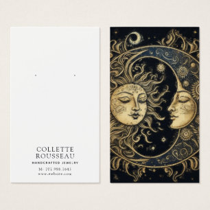 Pantalla de joyería de luna de sol celestial