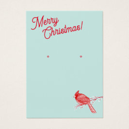 Pantalla de joyería del cardenal de navidades Earr