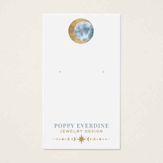 Pantalla de joyería del Diseñador de joyas celeste (Frente)