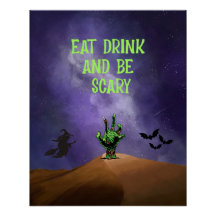 Pantalla de Poster escalofriante de Halloween