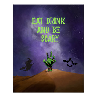 Pantalla de Poster escalofriante de Halloween