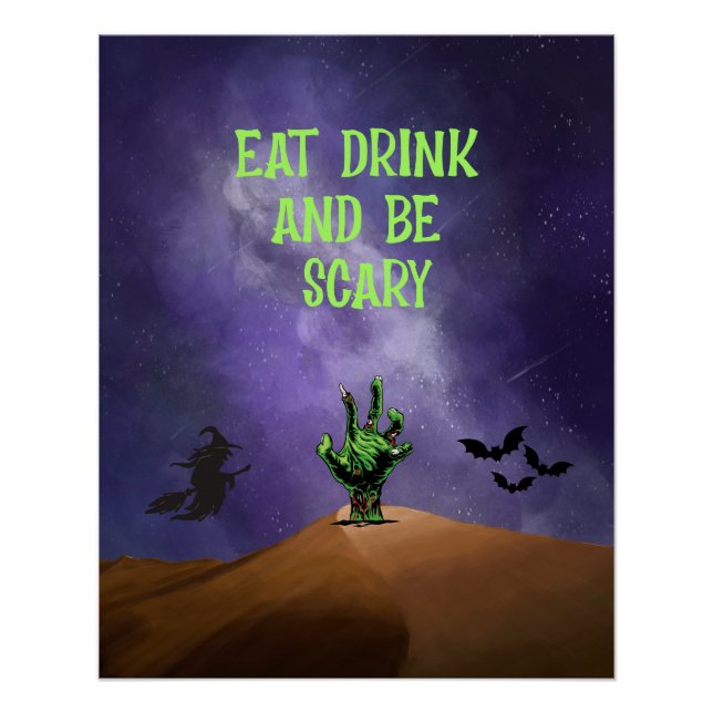 Pantalla de Poster escalofriante de Halloween (Anverso)