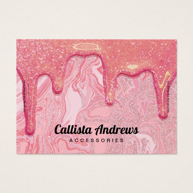 Pantalla de pulsera de goteo de mármol Purpurina r (Frente)