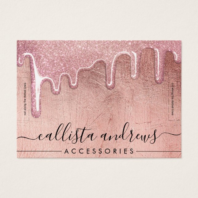 Pantalla de pulsera de goteo de Purpurina grueso d (Frente)