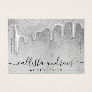 Pantalla de pulsera de Purpurina grueso Glam Silve