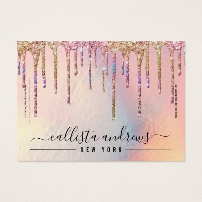 Pantalla de pulsera de Purpurina holográfico (Frente)