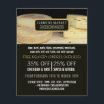Pantalla de queso, publicidad de Cheesemonger<br><div class="desc">Pantalla De Queso,  Volantes De Publicidad De Cheesemonger Por La Tienda De Tarjetas De Negocios.</div>