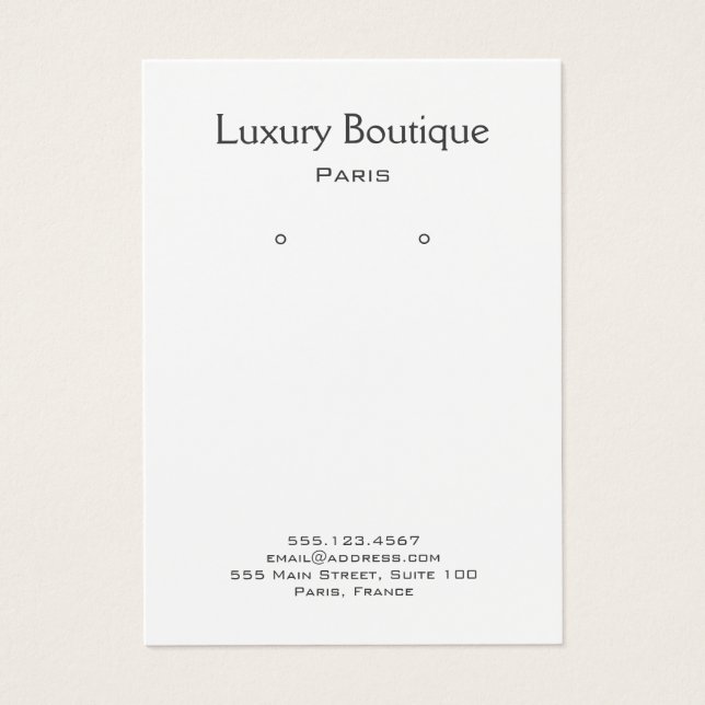 Pantalla de riego de joyas blancas mínimas (Frente)