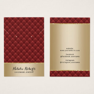 Pantalla De Tren De Joyería De Oro De Lujo Rojo De