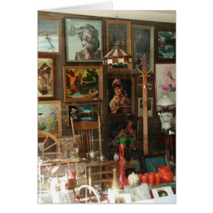 Pantalla de ventana de almacén antiguo