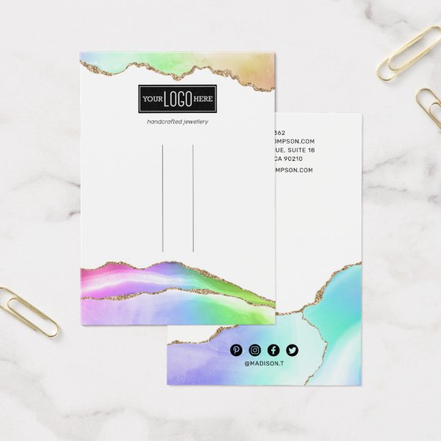 Pantalla del clip del pelo del agriete del arcoiri (Oficina)