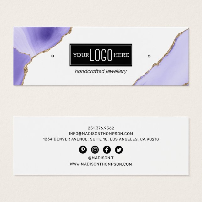 Pantalla del logotipo de la Agitación Purple & Gol (Anverso y reverso)