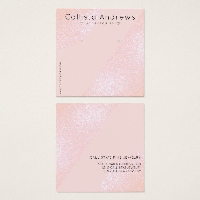 Pantalla Geo Hearring de Purpurina Rosa Rubor (Anverso y reverso)